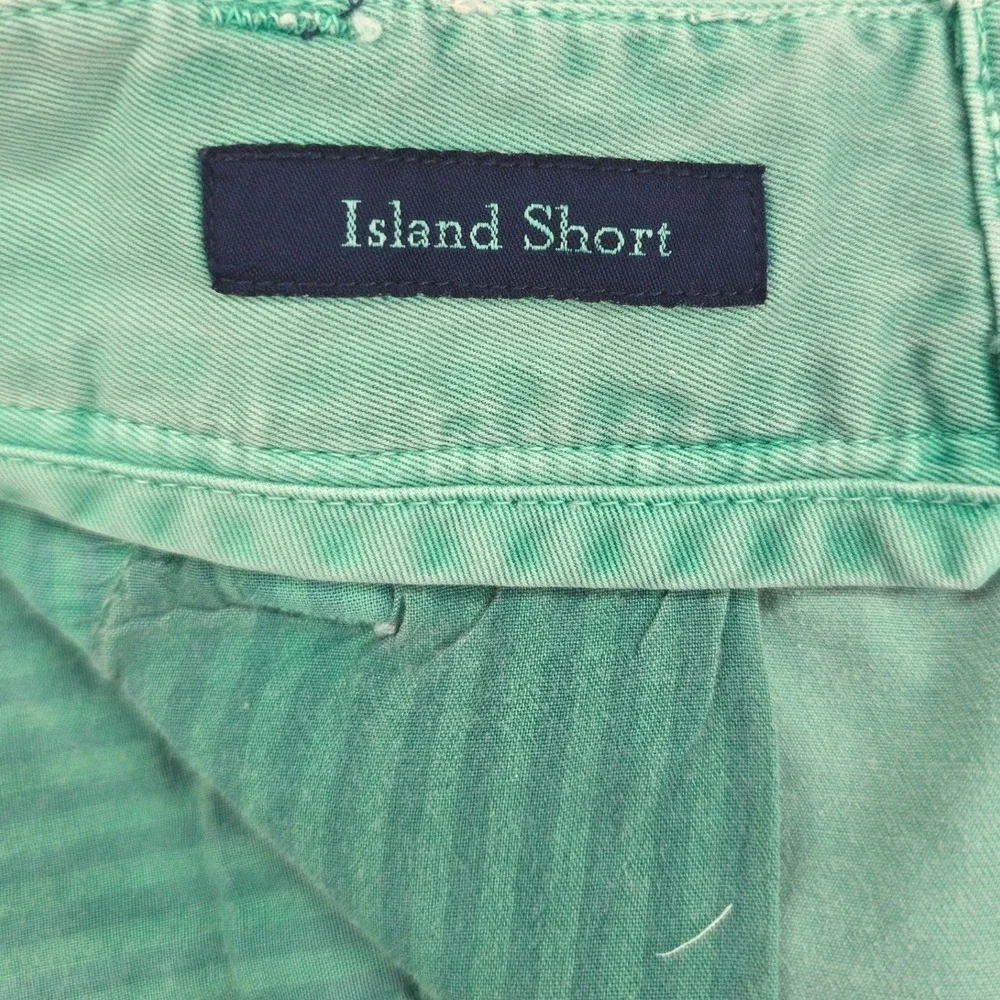 Vineyard Vines Island Short Mens 34 Mint Green Embroidered Fish Cotton Chino 7